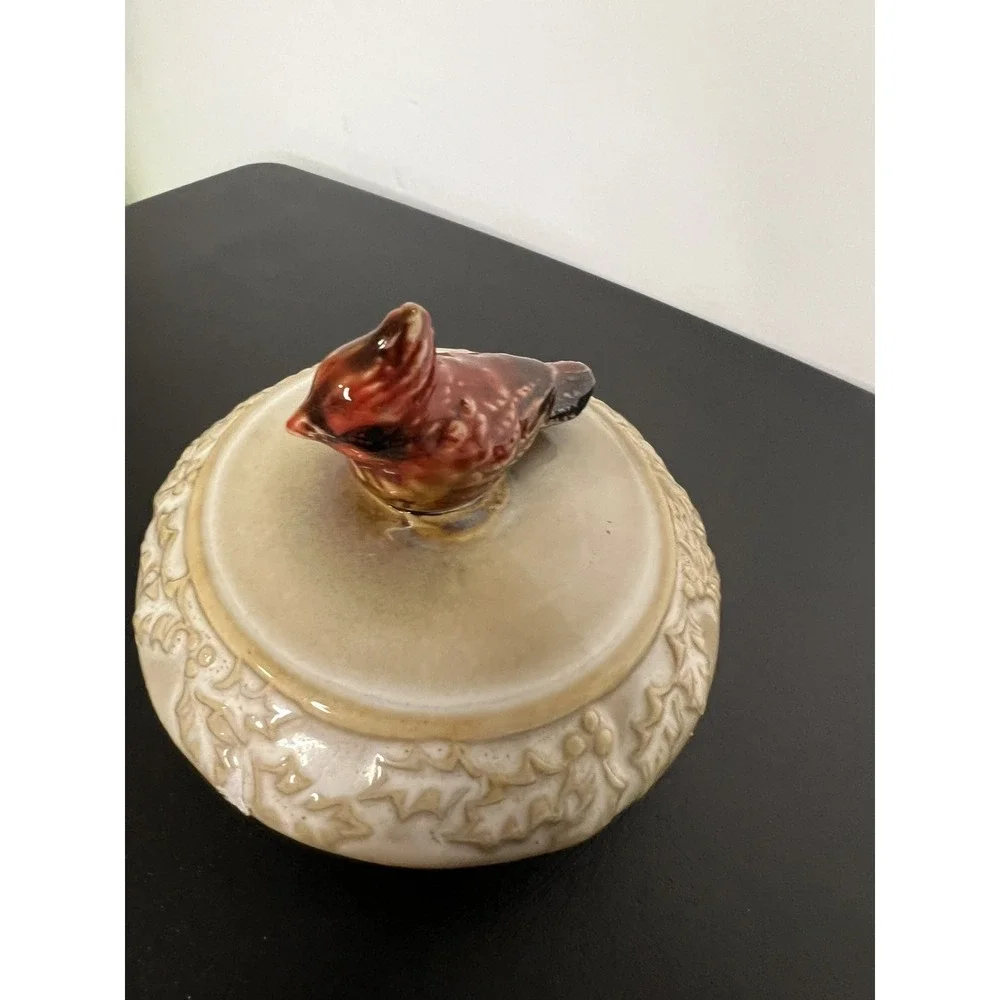 Vintage Cardinal Ceramic Teapot Bird Themed‎